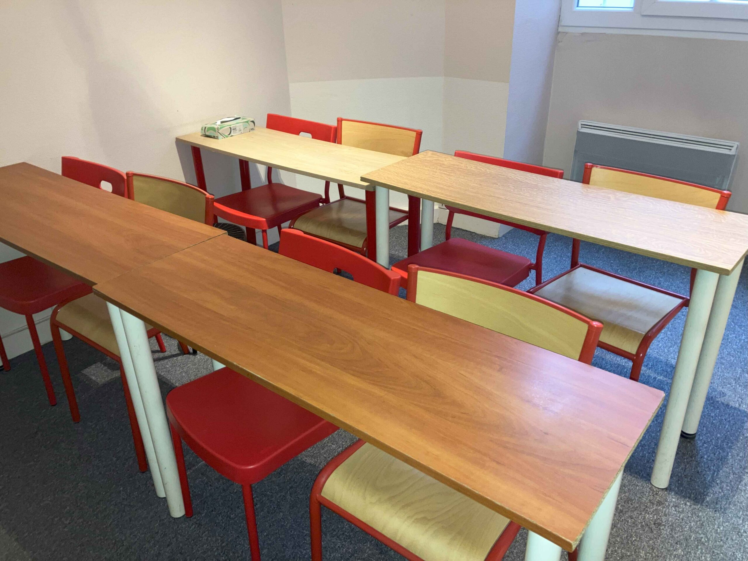 Notre petite salle de classe à Paris