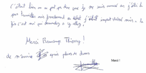 A la fin c'est moi qui demandais à y aller