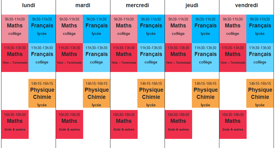 planning stage de pré-rentrée août 2026 collège lycée Paris